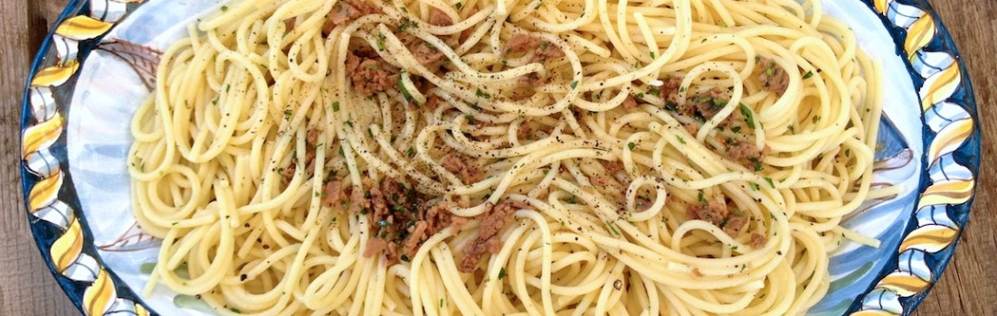 spaghetti con la bottarga